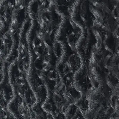 ( US ONLY) FAST SHIPPING GL | Toyotress® Curly Locs Crochet Hair - Natural Black Pre-twisted Faux Locs Crochet Braids, Short Pre-looped Synthetic Braiding Hair Extensions Toyotress